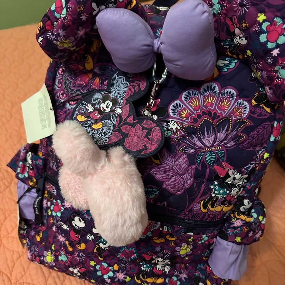 Vera Bradley large Purple Floral Backpack